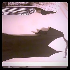 black one shoulder zara dress
